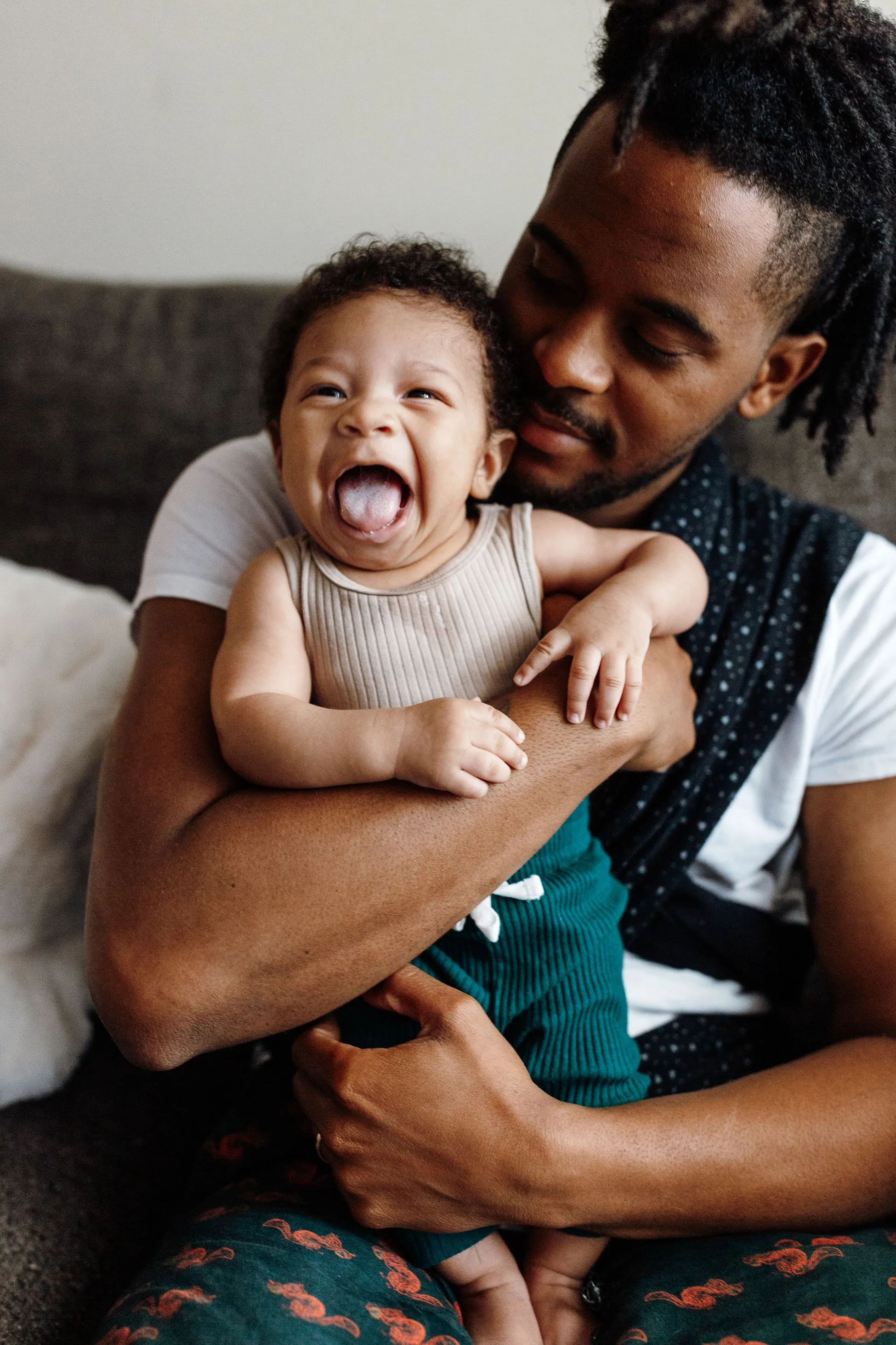 Father laughter moment
