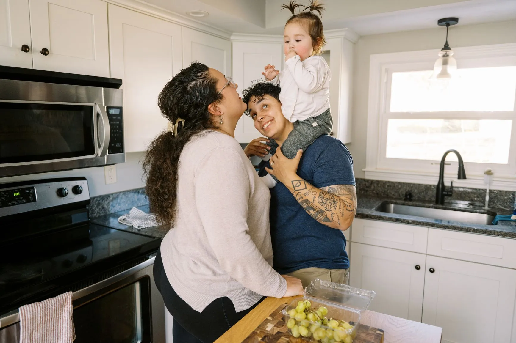Couple with baby