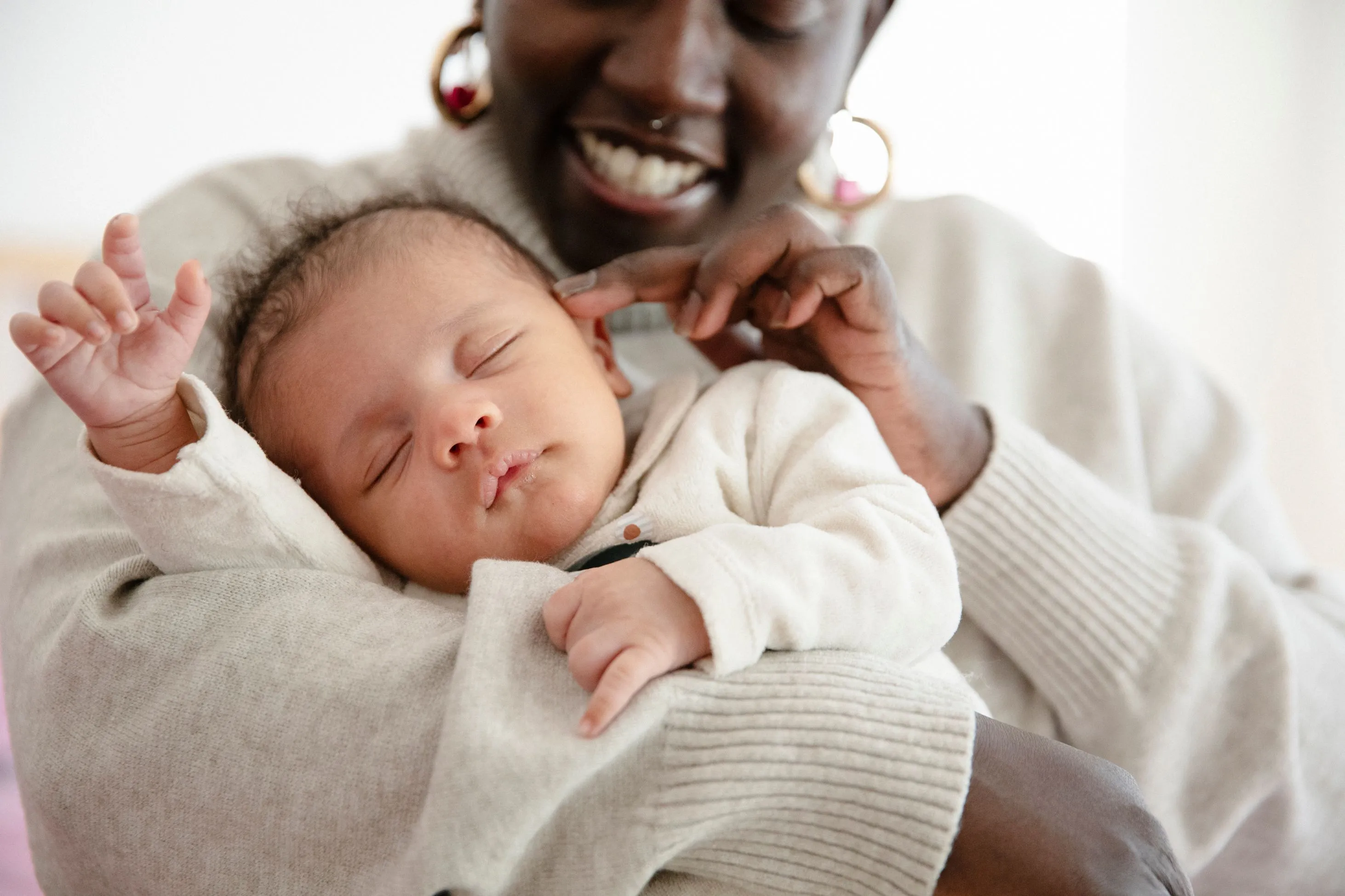 Baby and mother