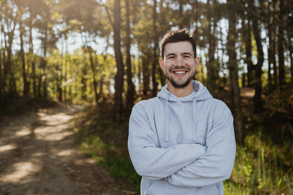 Young healthy man boosting male fertility